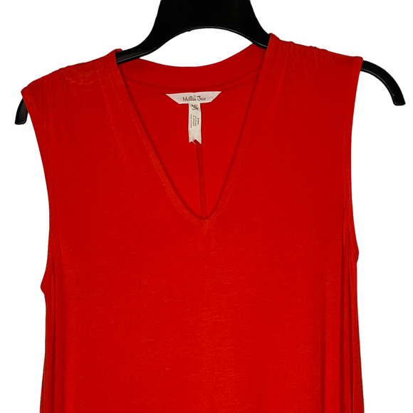 Matilda Jane Womens Dress Size XS‎ Orange Maxi Sleeveless V-Neck Stretch - Picture 2 of 4